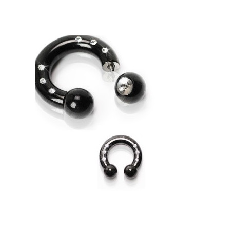Piercing arcade 8 mm anodisé rose