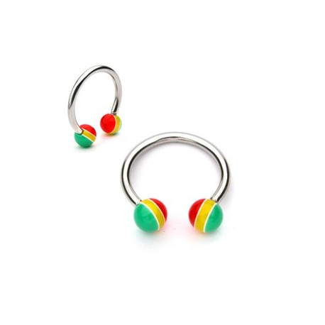 Piercing arcade 8 mm anodisé rose