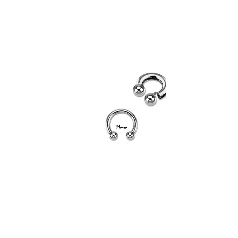 Piercing fer à cheval 11 x 1,6mm et boules Ryd Piercing oreille3,60 €