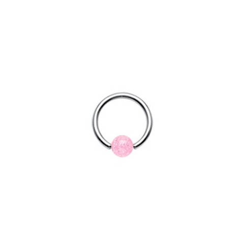 Piercing arcade 8 mm anodisé rose