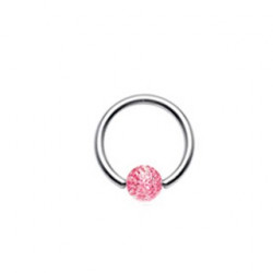 Piercing anneau 10 x 1,2mm boule rouge Byt Piercing oreille2,99 €