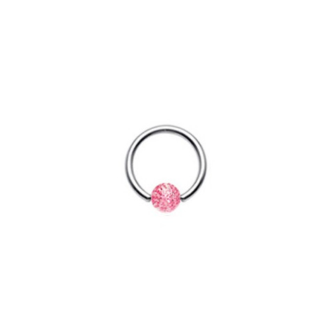 Piercing arcade 8 mm anodisé rose
