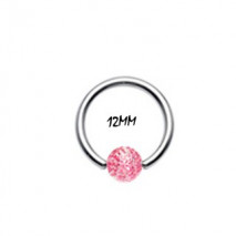 Piercing anneau 12 x 1,6mm boule rouge But Piercing oreille2,99 €