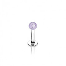 Piercing labret lèvre boule violette pailletée Veza Piercing labret1,75 €