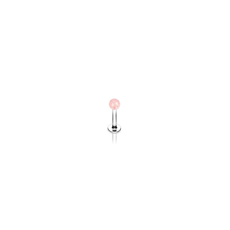 Piercing labret lèvre boule rouge pailletée Gyjio Piercing labret1,75 €