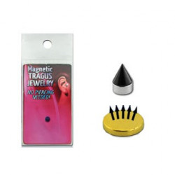 Faux piercing aimanté pointe noire 3mm Apte Faux piercing4,85 €