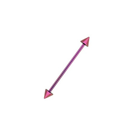 Piercing arcade 8 mm anodisé rose