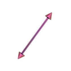 Piercing industriel violet pointes 38mm Jory Piercing oreille4,80 €