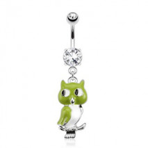 Piercing nombril pendentif hibou vert Kota Piercing nombril6,49 €