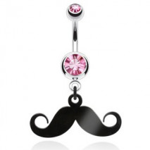 Piercing nombril rose avec une moustache Fuit Piercing nombril6,80 €
