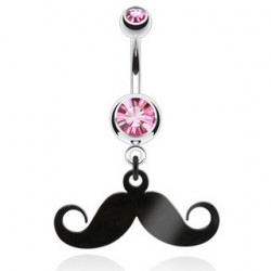 Piercing nombril rose avec une moustache Fuit Piercing nombril6,80 €