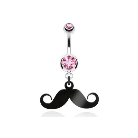 Piercing nombril rose avec une moustache Fuit Piercing nombril6,80 €