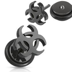 Faux piercing oreille plug logo tribal noir Fixa Faux piercing4,49 €