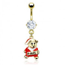 Piercing nombril blanc avec l'ours de Noël Rît Piercing nombril11,49 €