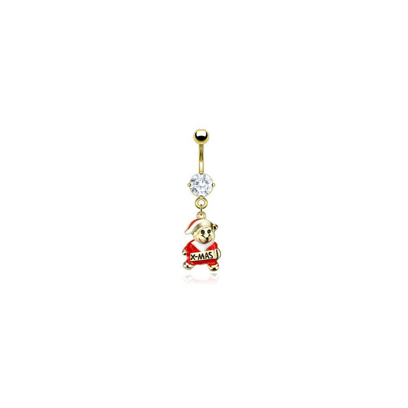 Piercing nombril blanc avec l'ours de Noël Rît Piercing nombril11,49 €