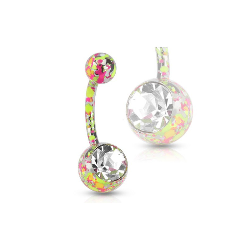 Piercing nombril boule multi taches jaune Sied Piercing nombril4,60 €