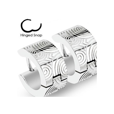 Boucle anneau oreille acier et spirale Katy Bijoux6,85 €