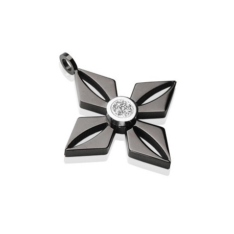 Pendentif étoile en acier stainless noir Vidox Bijoux10,49 €