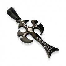 Pendentif croix noire avec motif tribal Lux Bijoux6,20 €