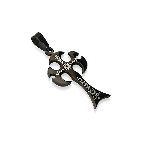 Pendentif croix noire avec motif tribal Lux Bijoux6,20 €