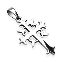 Pendentif croix acier avec motif tribal Luwaz Bijoux4,80 €