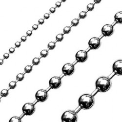 Chaîne pendentif boules acier 3mm et long 50cm Tax Bijoux9,49 €