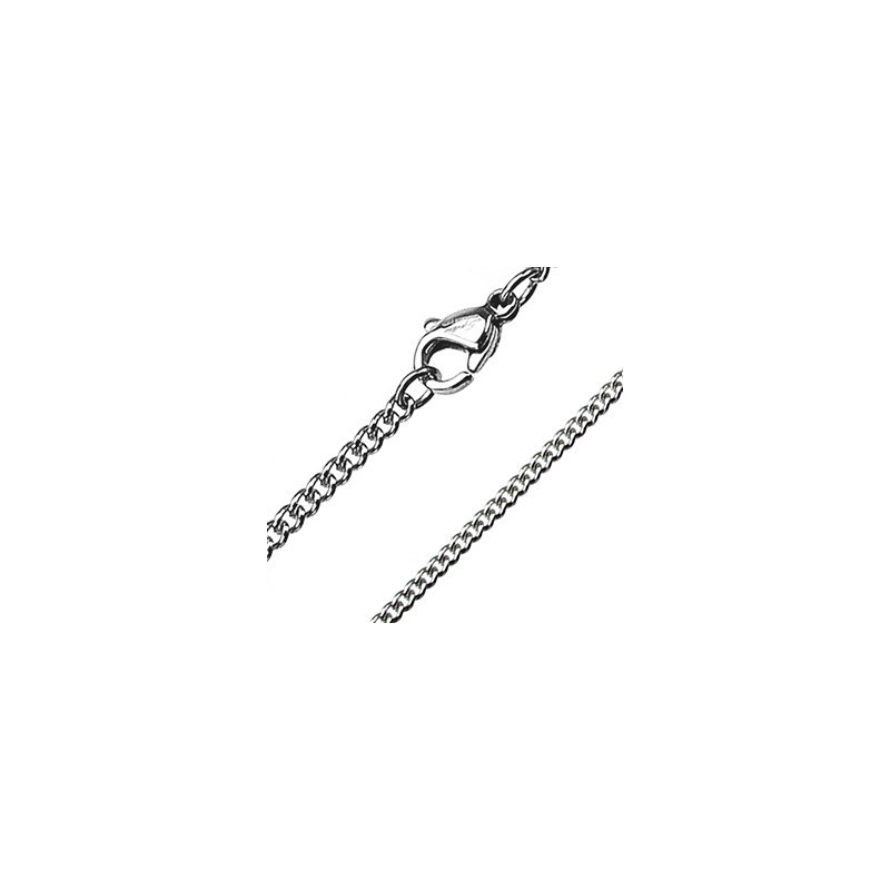 Chaîne pendentif maillons acier 1,5mm long 56cm Bijoux9,49 €