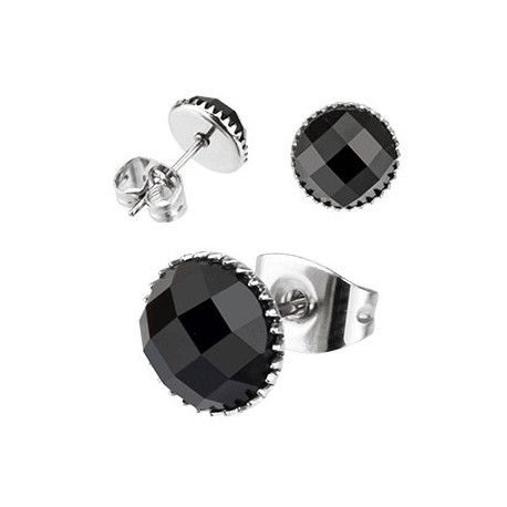 Puces d'oreilles 7mm ronde en onyx noir Lara Bijoux6,50 €