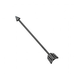 Piercing industriel flèche noire 38mm Pawo Piercing oreille5,90 €