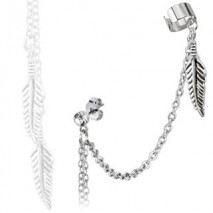 Boucle d'oreille plumes et zirconium blanc Pur Bijoux6,90 €