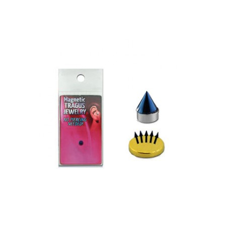 Faux piercing aimanté pointe 3mm acier bleu Yo Faux piercing4,85 €