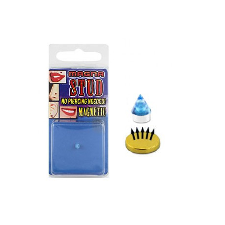 Faux piercing aimanté pointe bleu clair 3mm Faux piercing4,40 €