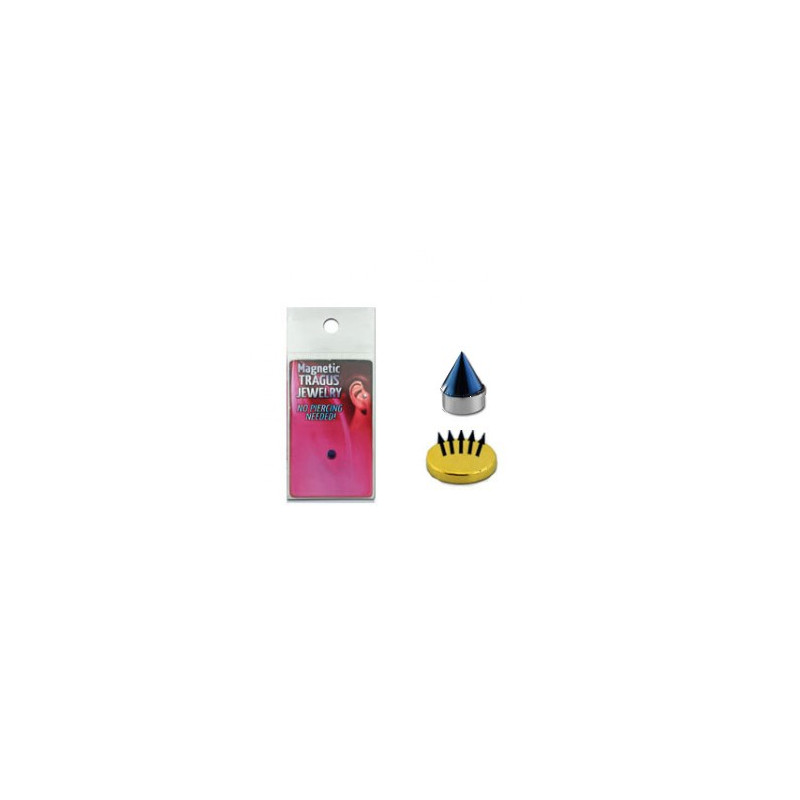 Faux piercing aimanté pointe 4mm acier bleu Waz Faux piercing4,85 €