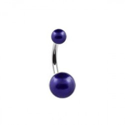 Piercing nombril boule nacrée bleu violet Gos Piercing nombril2,60 €