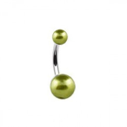 Piercing nombril boule nacrée vert jaune Goa Piercing nombril2,60 €