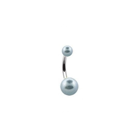 Piercing nombril boule nacrée bleu clair Gora Piercing nombril2,60 €