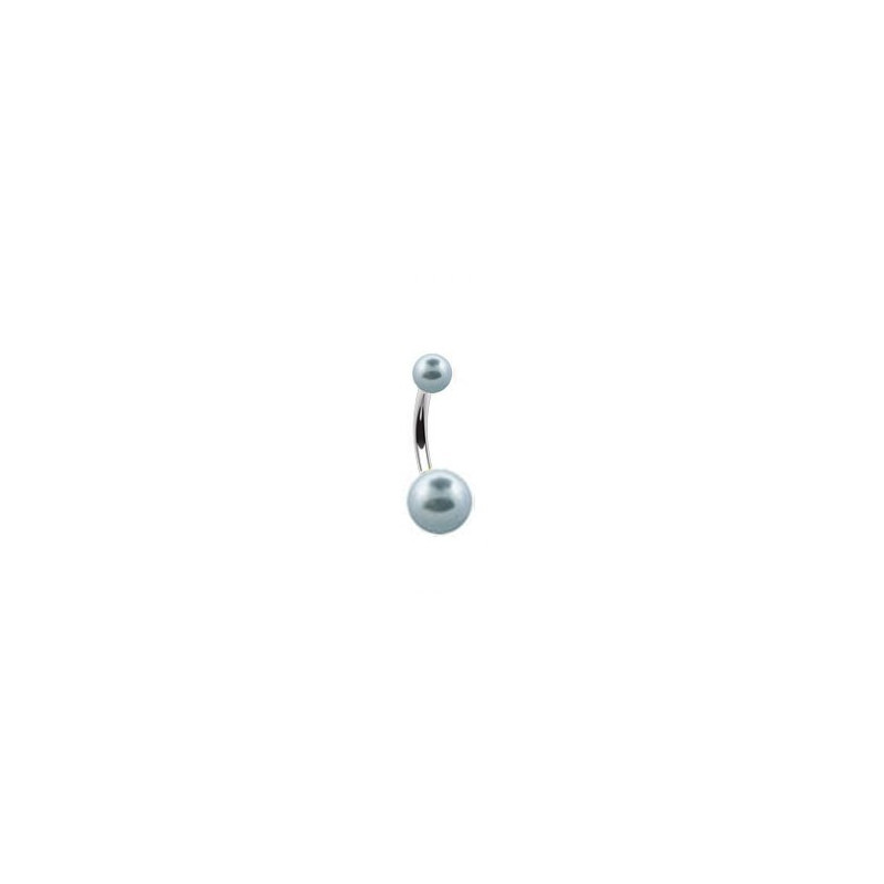 Piercing nombril boule nacrée bleu clair Gora Piercing nombril2,60 €