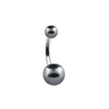 Piercing nombril boule nacrée gris métal Goyat Piercing nombril2,60 €