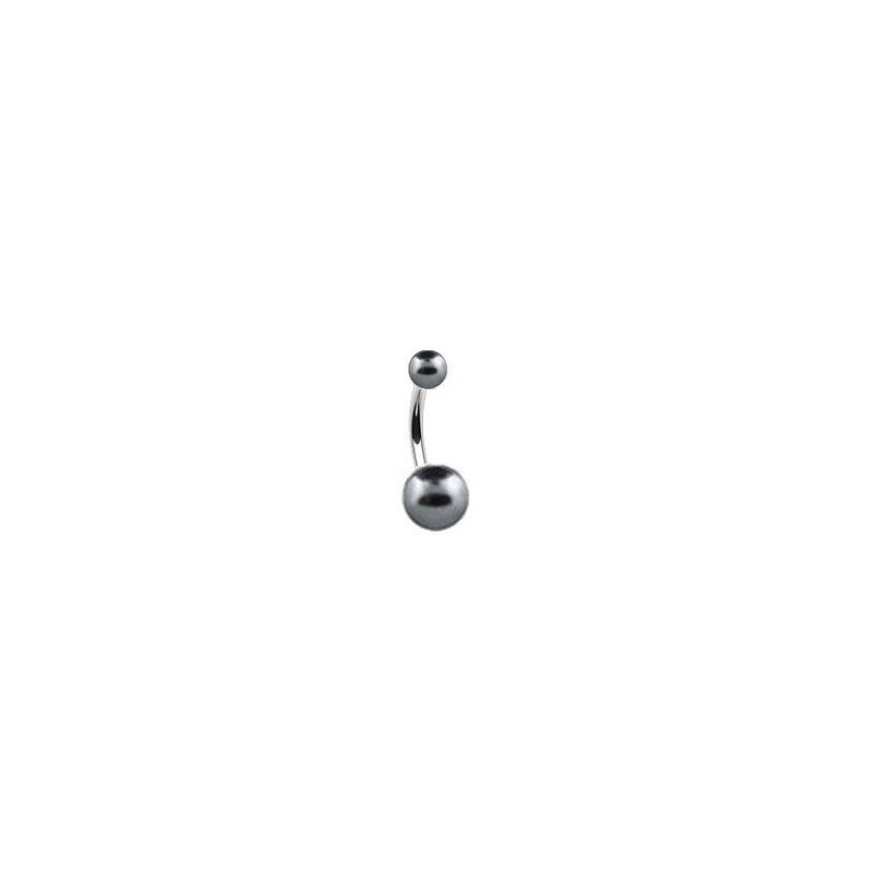 Piercing nombril boule nacrée gris métal Goyat Piercing nombril2,60 €