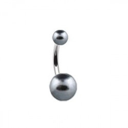Piercing nombril boule nacrée gris clair Joau Piercing nombril2,60 €