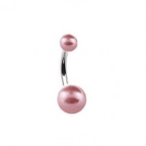 Piercing arcade 8 mm anodisé rose