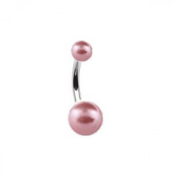Piercing arcade 8 mm anodisé rose