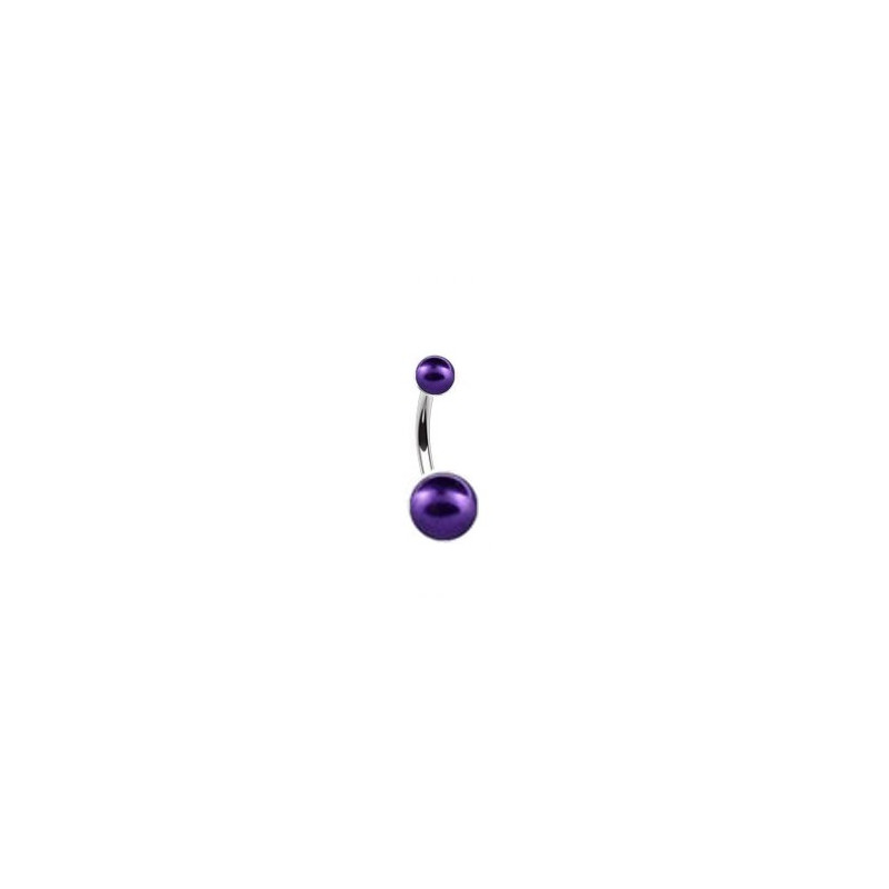Piercing nombril boule nacrée violette Juny Piercing nombril2,60 €