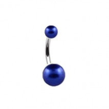 Piercing nombril boule nacrée bleu métal Jung Piercing nombril2,60 €