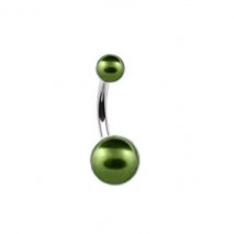 Piercing nombril boule nacrée vert prune Kong Piercing nombril2,60 €