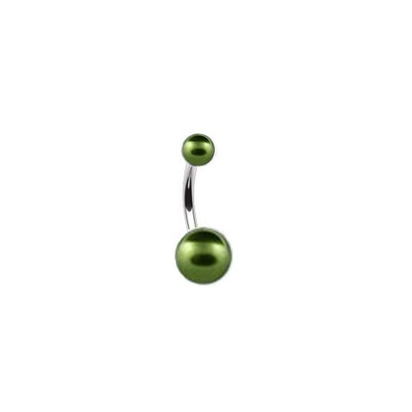 Piercing nombril boule nacrée vert prune Kong Piercing nombril2,60 €