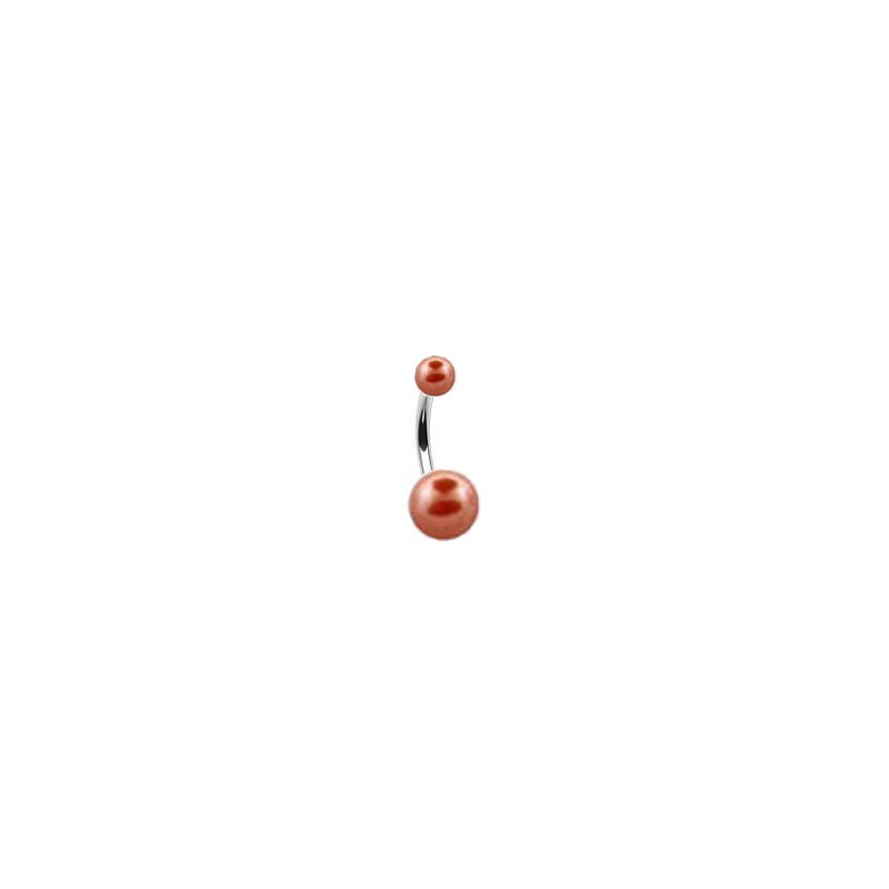 Piercing nombril boule nacrée orange Ryn Piercing nombril2,60 €