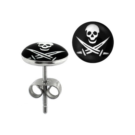 Puces d'oreilles logo avec tête de mort Daq Bijoux3,30 €
