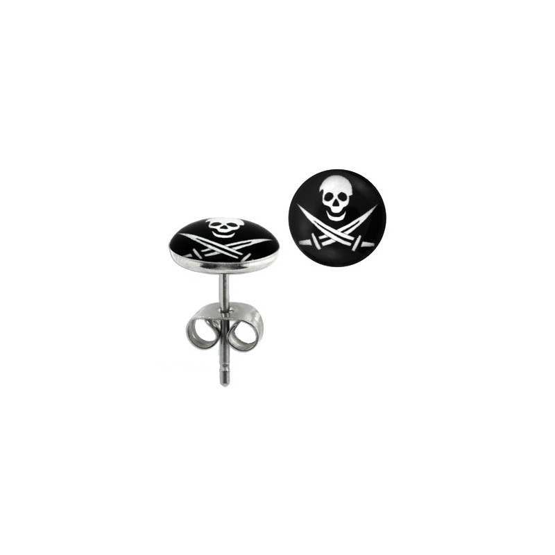 Puces d'oreilles logo avec tête de mort Daq Bijoux3,30 €