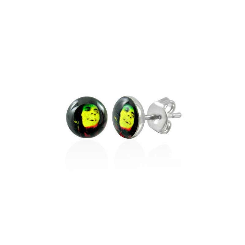 Puces d'oreilles avec logo Bob Marley Dyt Bijoux3,30 €